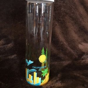 Glass water bottle